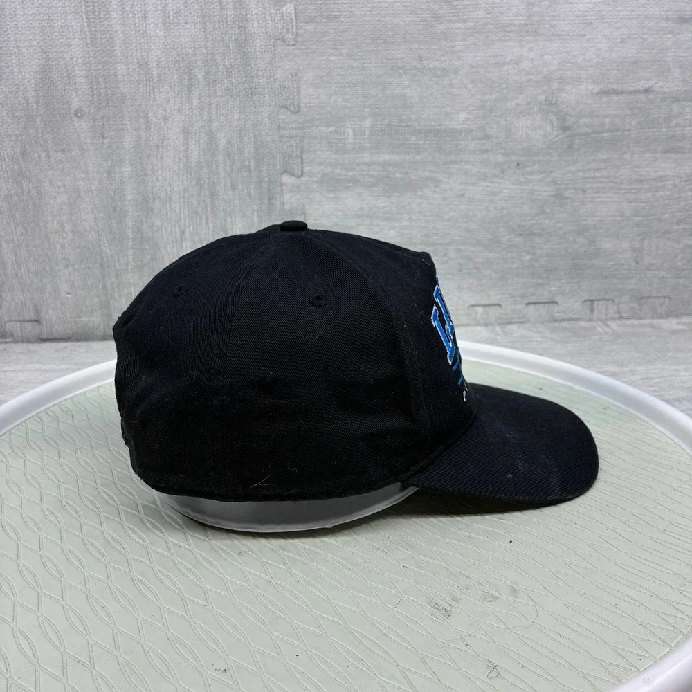 47 Brand Detroit Lions Hat Mens OSFM Black Cotton Snapback Football Cap
